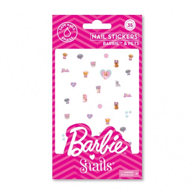 Naklejki na paznokcie dla dzieci Barbie Snails - Barbie & Pets