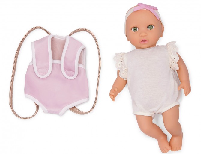 Lalka miękka bobas z ubrankiem LullaBaby w opasce