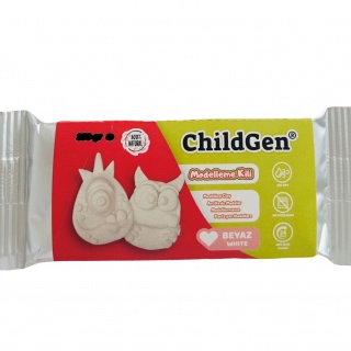 Naturalna samoutwardzalna biała glinka modelarska ChildGen 250g