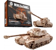 Drewniane Puzzle Model 3D Little Story - Czołg Bat.-Chatillon Bourrasque