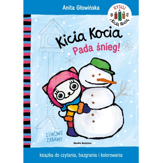 Kolorowanka "Kicia Kocia. Pada śnieg" wydawnictwo Media Rodzina