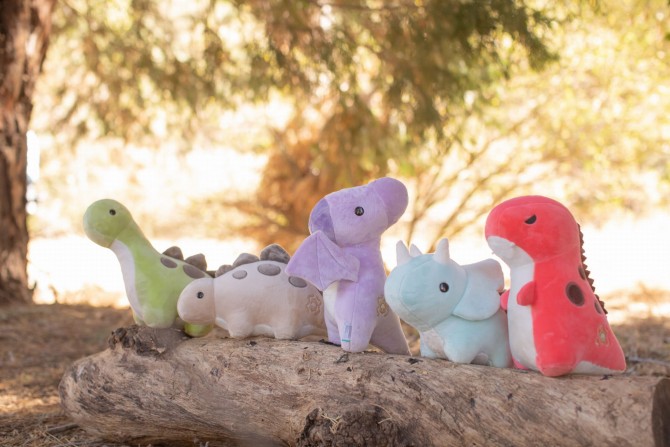 Maskotka dinozaur zielony Brontozaur Bellzi - Bronti