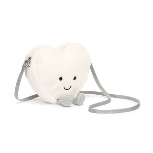 Pluszowa torebka na ramię Jellycat - Serce Kremowe