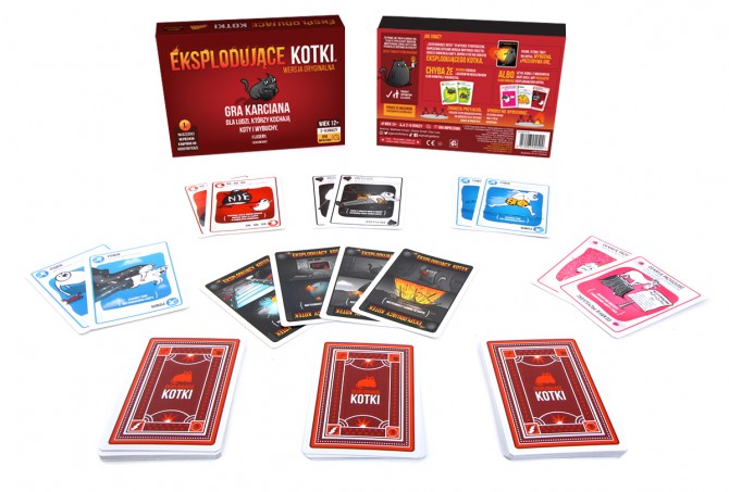 Gra rodzinna, karty z kotami