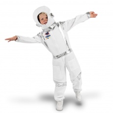 Strój Astronauta Party Deco - rozmiar 116-128 cm (5-8 lat)