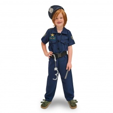 Strój Policjant Party Deco - rozmiar 96-116 cm (3-6 lat)