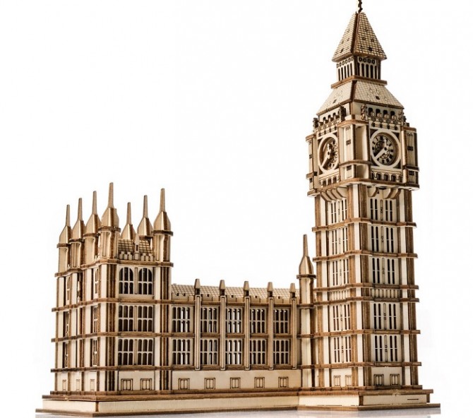 Drewniane Puzzle do składania Little Story Big Ben