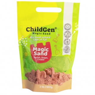 Piasek kinetyczny, 100% naturalny ChildGen - Zielony 907g