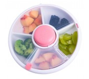 Pojemnik na przekąski Snack Spinner Gobe - Coral Pink