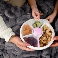 Duży pojemnik na przekąski Snack Spinner Gobe - Taro Purple