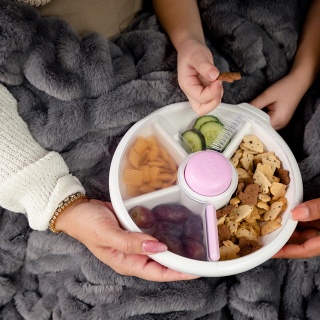 Duży pojemnik na przekąski Snack Spinner Gobe - Taro Purple