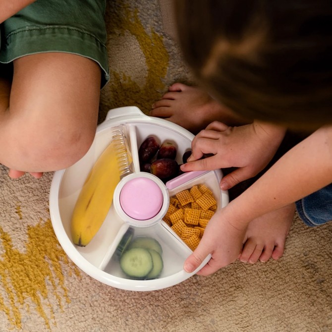 Duży pojemnik na przekąski Snack Spinner Gobe fioletowy