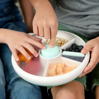 Duży pojemnik na przekąski Snack Spinner Gobe - Macaron Blue
