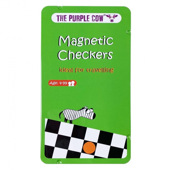 OUTLET Podróżna gra magnetyczna The Purple Cow - Warcaby