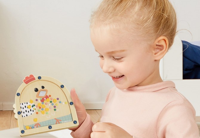 drewniana gra zręcznościowa TOPBRIGHT - Nakarm kurę 3 lata+
