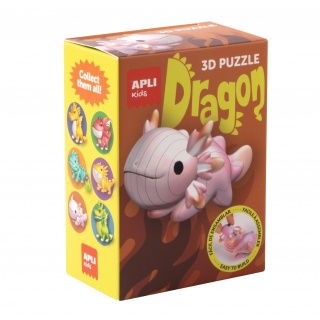 Puzzle 3D Apli Kids Smoki - Różowy