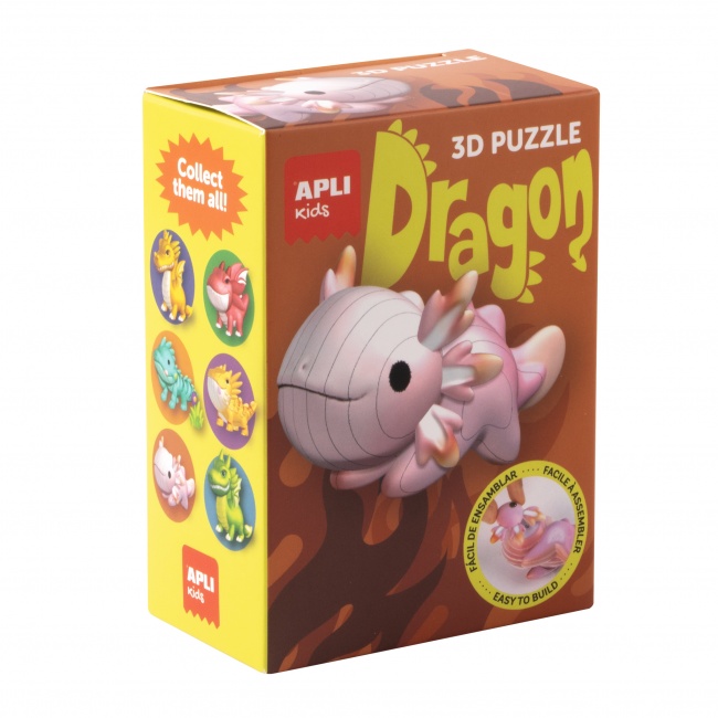 Puzzle 3D Apli Kids Smoki - Różowy