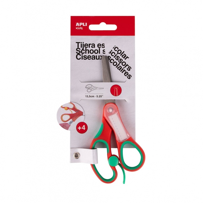 Nożyczki dla przedszkolaków Apli Kids 13 cm - czerwone