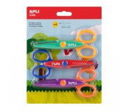 Kreatywne nożyczki szkolne do cięcia wzorków Apli Kids 3 szt.