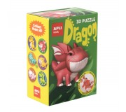 Puzzle 3D Apli Kids Smoki - Czerwony