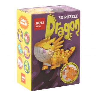 Puzzle 3D Apli Kids Smoki - Pomarańczowy