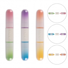 Dwustronne zakreślacze Apli Kids, 6 kolorów - 3 szt.