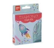 Zestaw do robienia diamentowych breloczków DIY Apli Kids - Rakieta