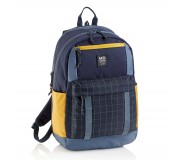 Plecak szkolny trzykomorowy Amsterdam Miquelrius - Rider Black 28L