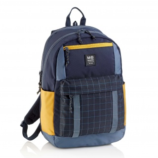 Plecak szkolny trzykomorowy Amsterdam Miquelrius - Rider Black 28L