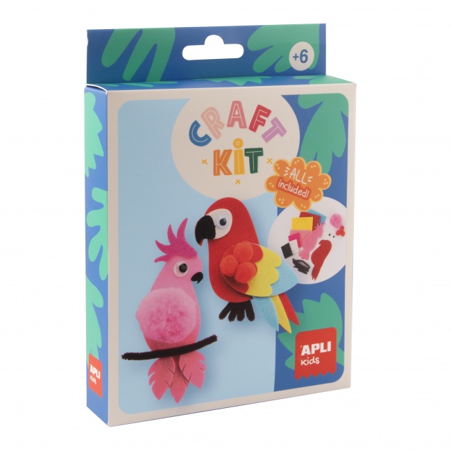 Zestaw kreatywny DIY Craft Kit Apli Kids - Filcowe Ptaki