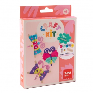 Zestaw kreatywny DIY Craft Kit Apli Kids - Wełniane Motyle