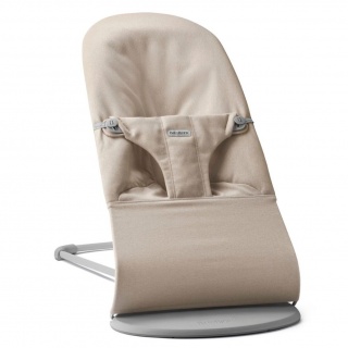 Leżaczek BABYBJORN BLISS WOVEN - Jasny Beż melanż