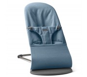 Leżaczek BABYBJORN BLISS WOVEN - Niebieski melanż