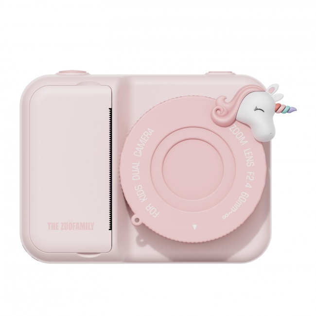 Aparat cyfrowy z drukarką dla dzieci Zoo Print The Zoofamily - Jednorożec