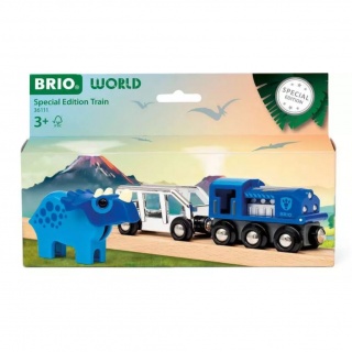 Pociąg z dinozaurem Triceratopsem BRIO World - Edycja Specjalna