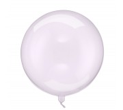 Balon foliowy Kula Party Deco - Transparentny fiolet 40 cm