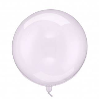 Balon foliowy Kula Party Deco - Transparentny fiolet 40 cm