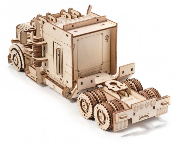 Drewniane Puzzle do składania Little Story Ciężarówka