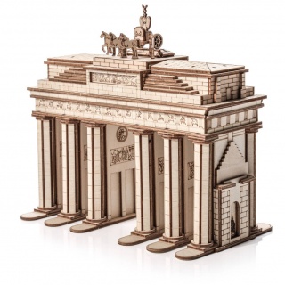 Drewniane Puzzle Model 3D Little Story - Brama Brandenburska
