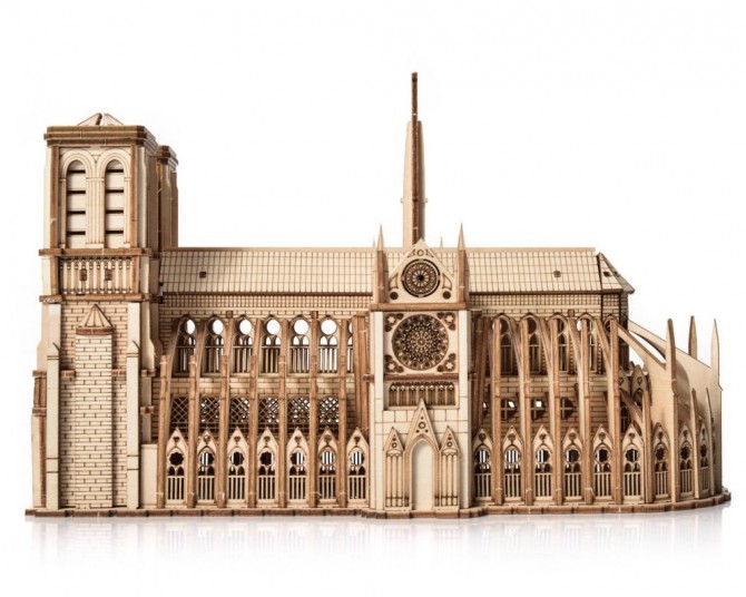 Drewniane Puzzle do składania Little Notre-Dame