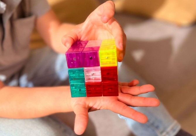 Kostka do układania, gra logiczna Juegaconmigo - Magic Magnetic Cube