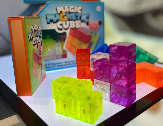 Klocki magnetyczne, kostka, tetris Juegaconmigo - Magic Magnetic Cube