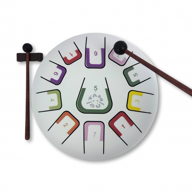 Bębenek językowy Tambu - White Mat
