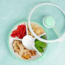 Duży pojemnik na przekąski Snack Spinner Gobe - Mint Green