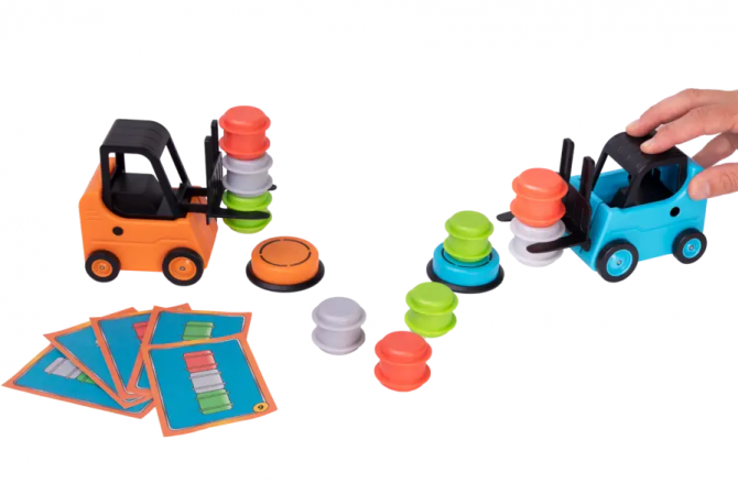 OUTLET Gra zręcznościowa Fat Brain Toys - Wyścigi wózków widłowych