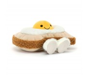 Pluszowe Wesołe Jajko Sadzone na Toście 16 cm