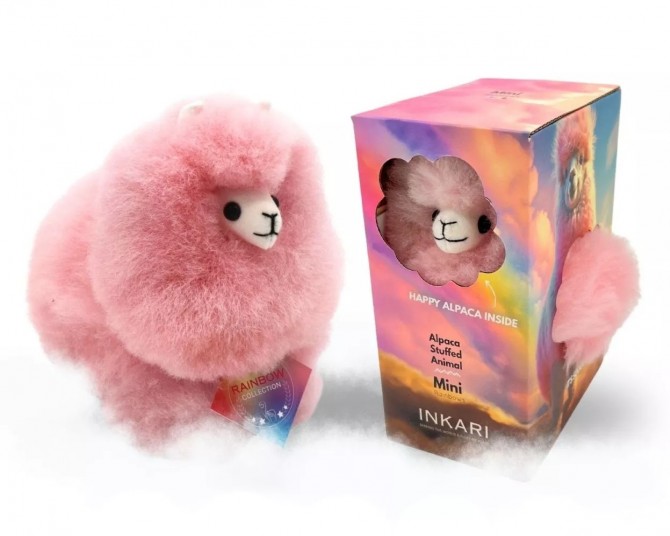 Puszysta maskotka z wełny Alpaka Inkari