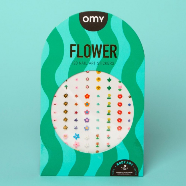 Naklejki na paznokcie OMY - Flower 120 szt.