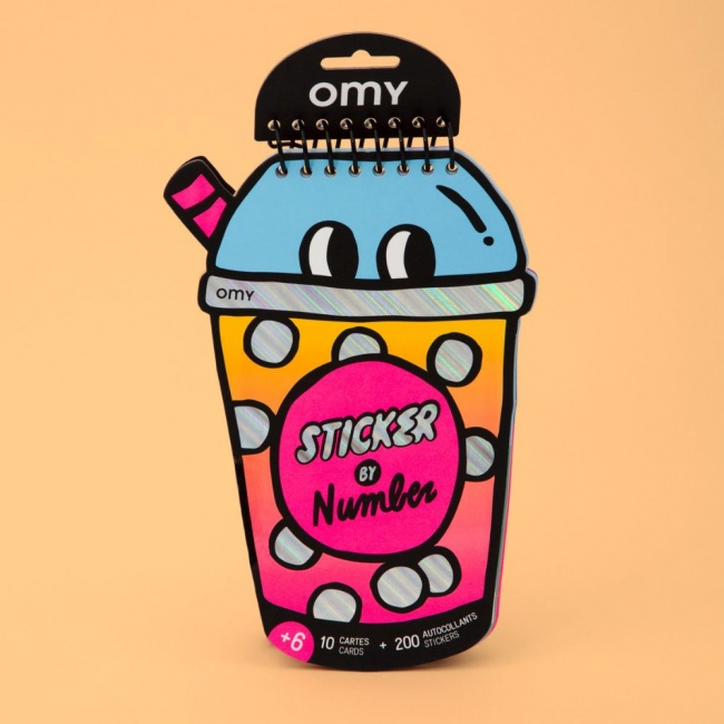 Zeszyt kreatywny z naklejkami OMY - Bubble Tea