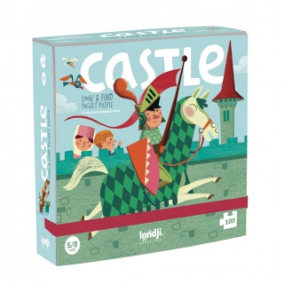 Puzzle kieszonkowe z grą obserwacyjną Londji - Zamek 100 el.